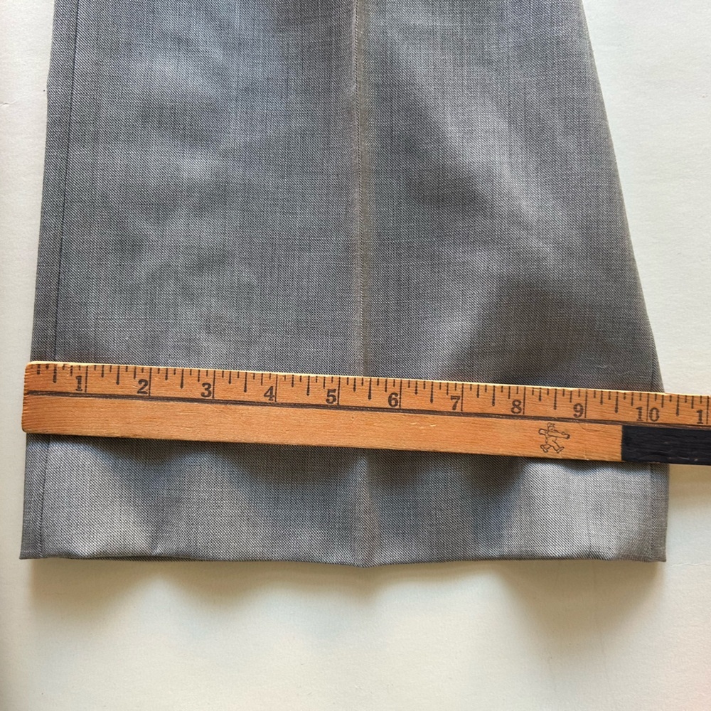 New Classiques Entier Gray Women's Trousers size 8 100% wool /laine - Picture 9 of 10